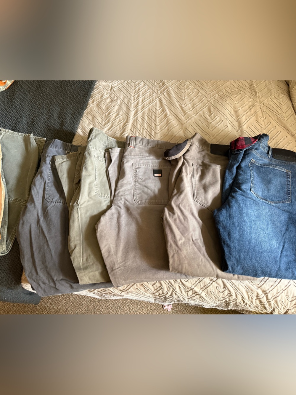 Mens work pants Lot of 7